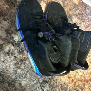 Jordan 6 retro Black and Blue High-Top Sneakers